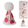 Themed First Birthday Party Hat for Baby Girls Boys Soft Felt Celebration Party Cap for One Year Old Birth Celebration