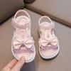 Girls Sandals Kids Soft Casual Princess New Water Diamond Beach Shoes Bow Shaped Girl Sandals