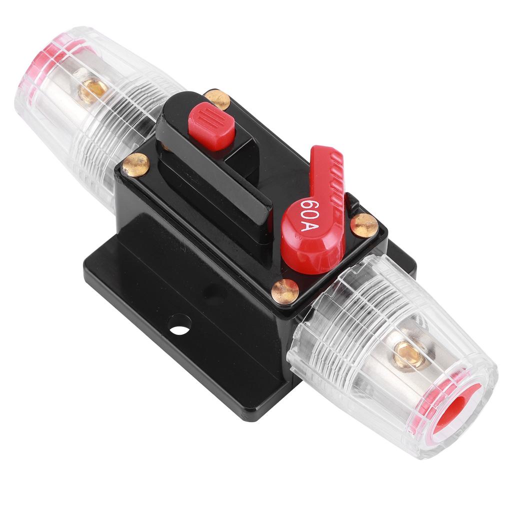 Автоматический предохранитель сброса Держатель переключателя Усилитель Автомобиль Грузовик Аудио Модификация 12В 60А
