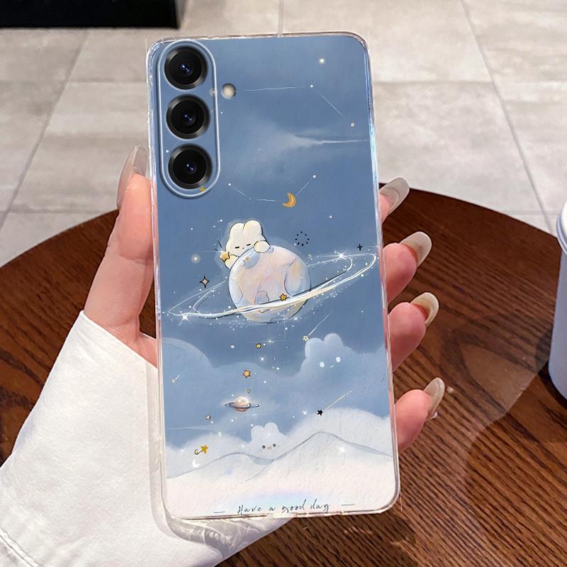 Для Samsung Galaxy A17 5G 2025 Силиконовый Эстетичный Модный Милый Чехол-Кот Прозрачный Мягкий TPU Чехол Задняя Крышка SamsungA17