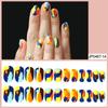 Water Drop-shaped Wearable Armor Colorful Stripes Gorgeous Atmospheric Nail Art Patch Fake Nail Ballet Nail Nail Nail Nail Nail