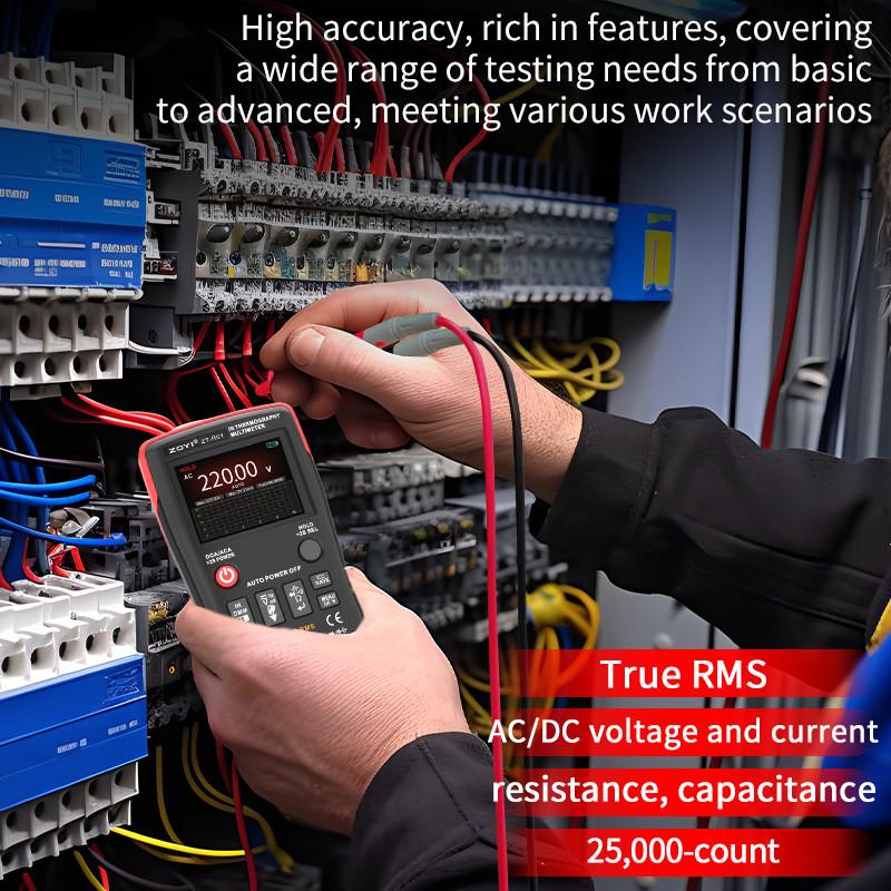 ZT-R01 Высокоточный тепловизионный мультиметр 2-в-1 Многофункциональный детектор теплого пола Высокоточный термометр