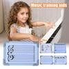 Double-Sided Magnetic Music Staff Whiteboard High Low Notes Teaching Aid Mini Dry Erase Board Students Teachers Music Classroom Supplies