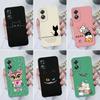 Phone Cases For OPPO A15 A15S A16 A17 A17K A35 A52 A1 A1Pro Bumpers Cute Cat Cartoon Camera Protection Soft Silicone Cover For OPPO Fundas Coque