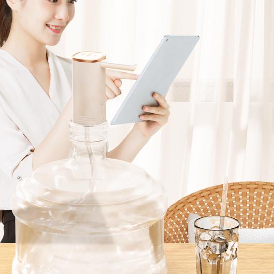 Насос для бутылки с водой, малошумный перезаряжаемый компактный размер, электрический автоматический питьевой мини-кувшин для воды, диспенсер для офиса