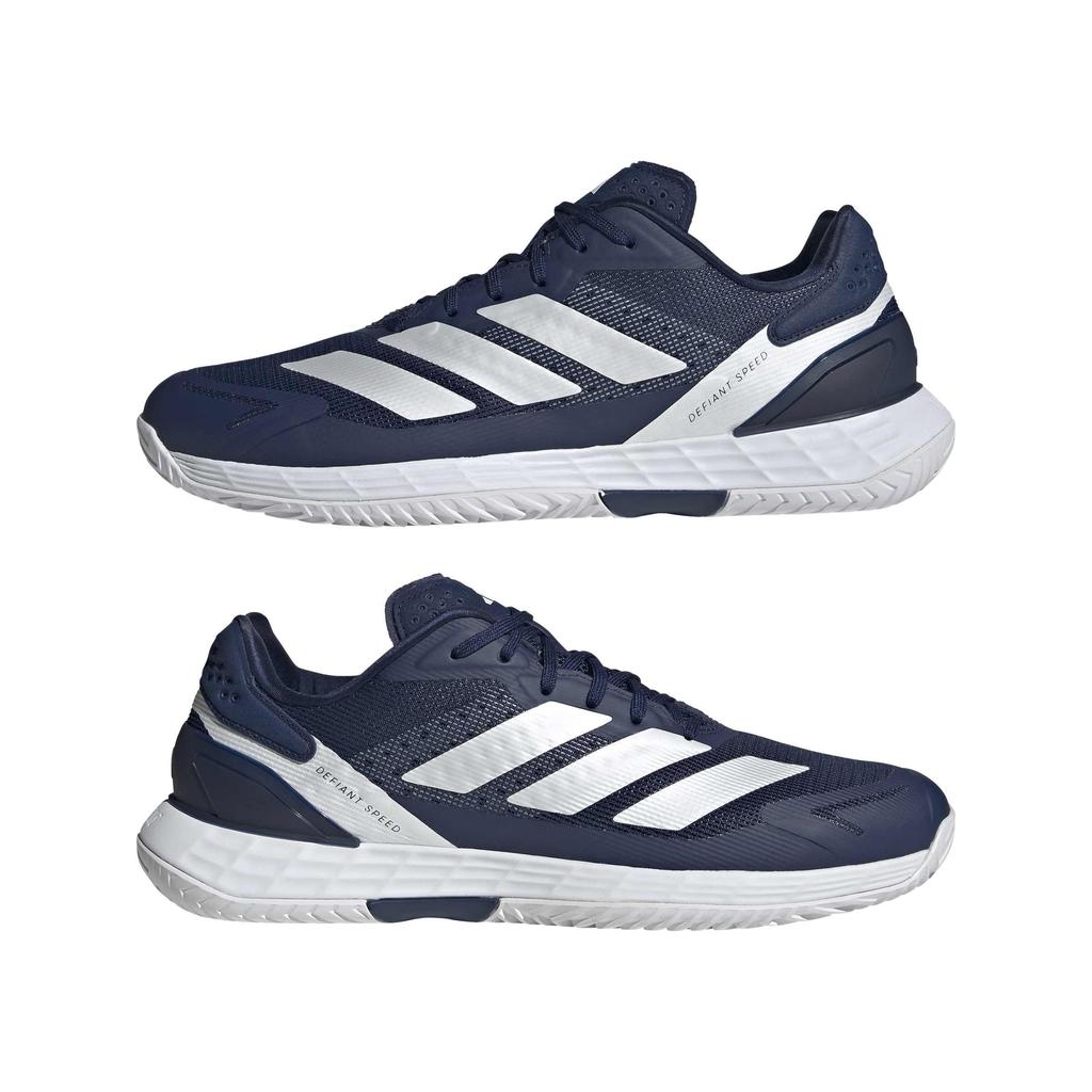 Adidas Defiant Speed 2 Теннис Темно-белый Размер см Обувь, Унисекс, Взрослый, NKD59, Синий/Zero Metallic/Обувь (KI8419), 25,0