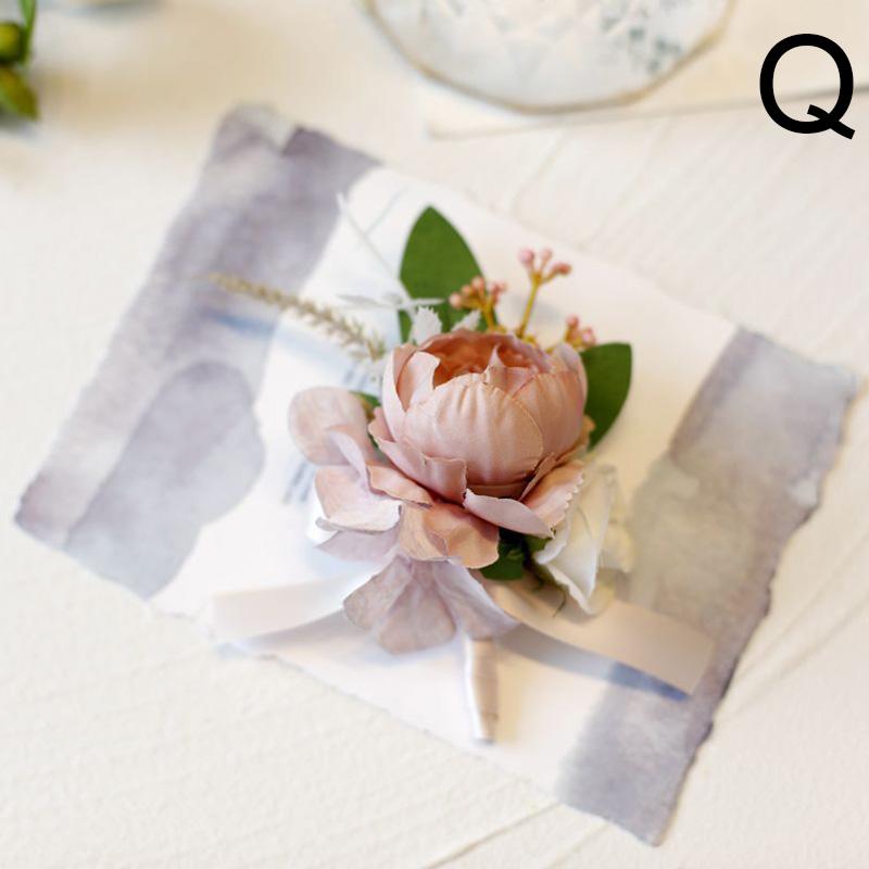 Wedding Corsage Wrist Flower Bridal Bridesmaid Brooch Bracelet Accessories Supplies