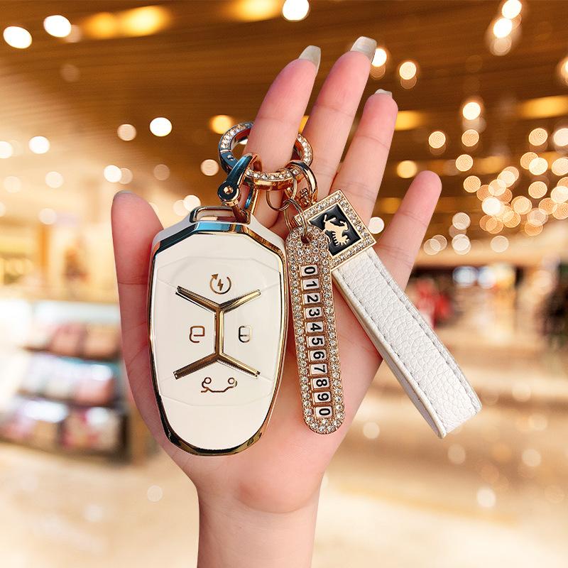 Dedicated To Lynk & Co 03 Key Set 2021 New Car 02/01 Shell Buckle All-inclusive High-end Decorative Car Creative Men and Women