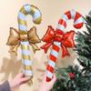 30/3 шт. Рождественский надувной воздушный шар в виде банта, конфеты, воздушные шары, палочки, ручные рождественские костыли, украшения для вечеринки в Новый год