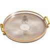 Multipurpose Round Storage Tray Gold Fruit Tray New Tea Cup Storage Plate  Living Room