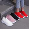 White Sneakers Women Flats Slip On Sock Shoes Casual Lightweight Summer Women Vulcanized Shoes Ladies Trainers Basket Femme