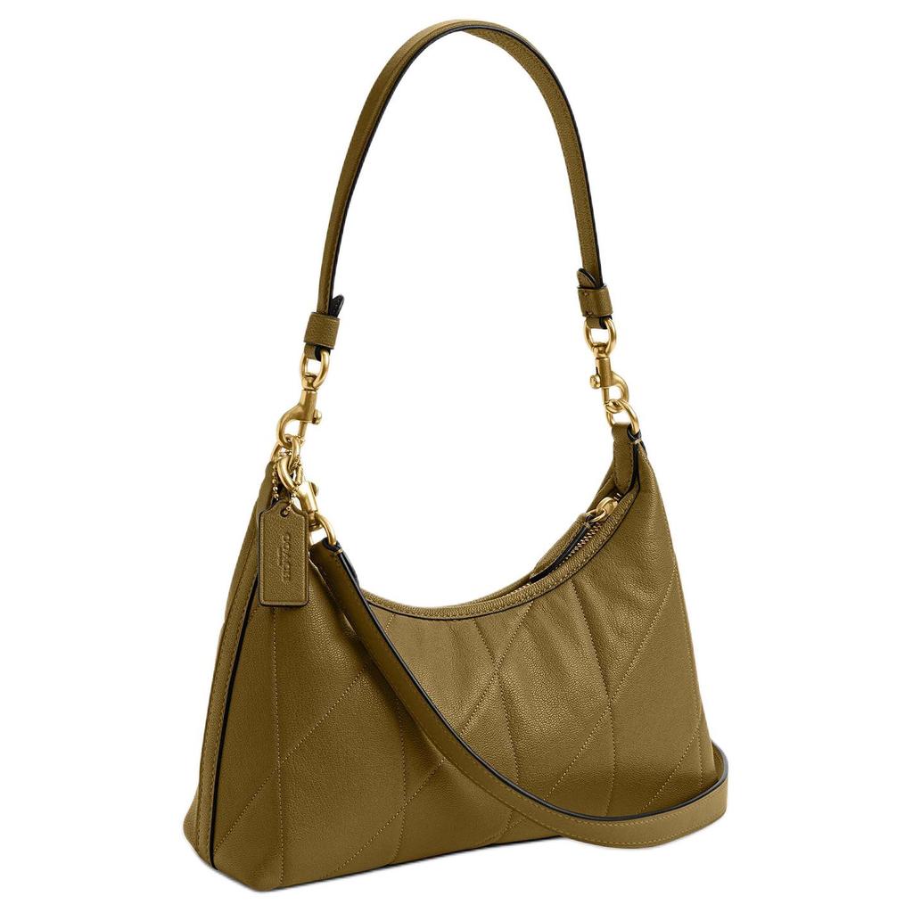Coach Juliet 27 Quilted Detail Lambskin Leather Shoulder Bag Large Women shoulder bag Light-Olive-Green CDZ65-B4YTH