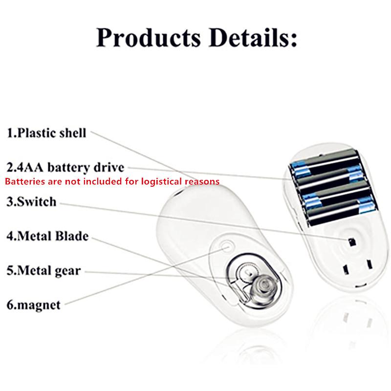 Электрический открывалка для консервных банок Электрический открывалка для банок Полезные гаджеты Легко открыть Автоматическая безопасная открывалка высокой мощности Кухонные гаджеты Инструменты