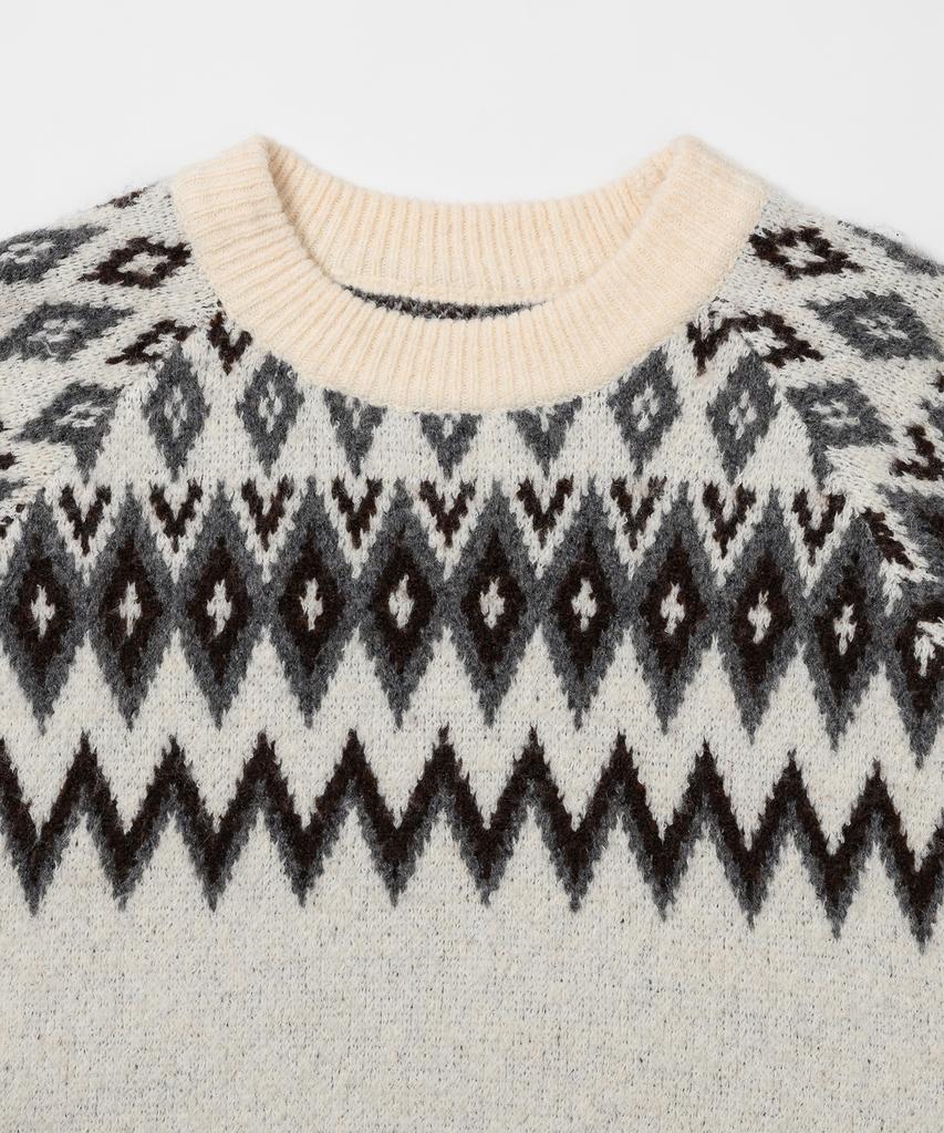 LEFTSEOUL Nordic Pattern Pullover [Ivory]