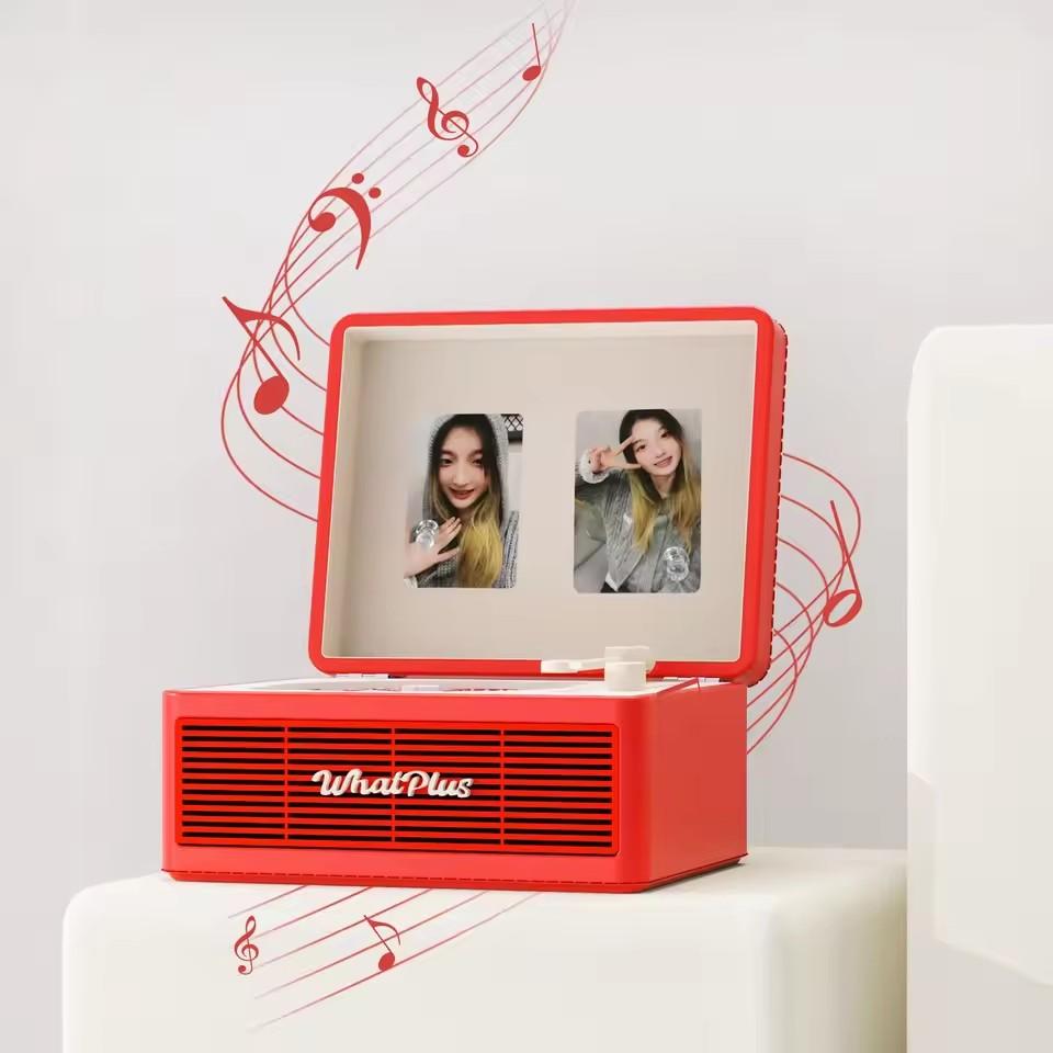 WhatPlus C300 Ретро CD-плеер с Высоким Разрешением Звука Bluetooth Стерео Аудио Плеер Ретро Портативная Уличная Колонка