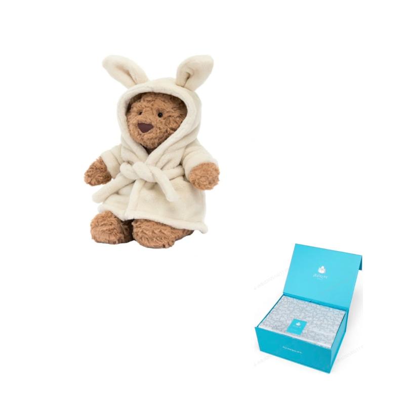 JELLYCAT Easter Barcelona Bear Bathrobe Doll Plush Doll 26cm Height