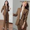 Elegant Women's Suit Set - Professional Style for Spring and Autumn