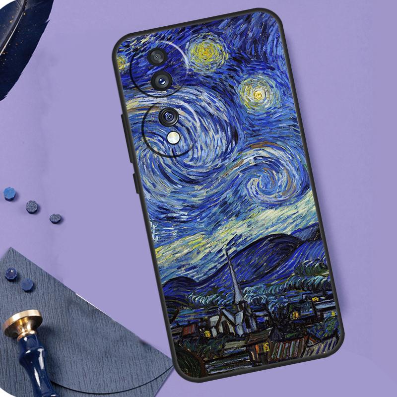 Чехол для телефона с картиной Ван Гога на масло Для Honor 90 Lite 70 50 Magic 5 6 Pro X6 X7 X8 X9 X6a X7a X8a X9a X9b X8b Чехол