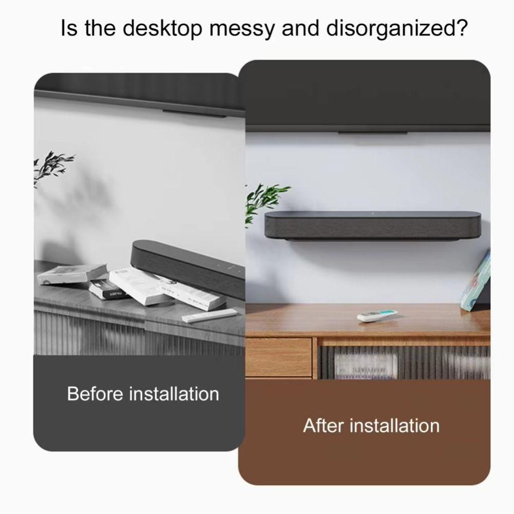 Кронштейн для настенного крепления из углеродистой стали, экономящий место, настенная стойка для хранения звуковой панели под телевизором