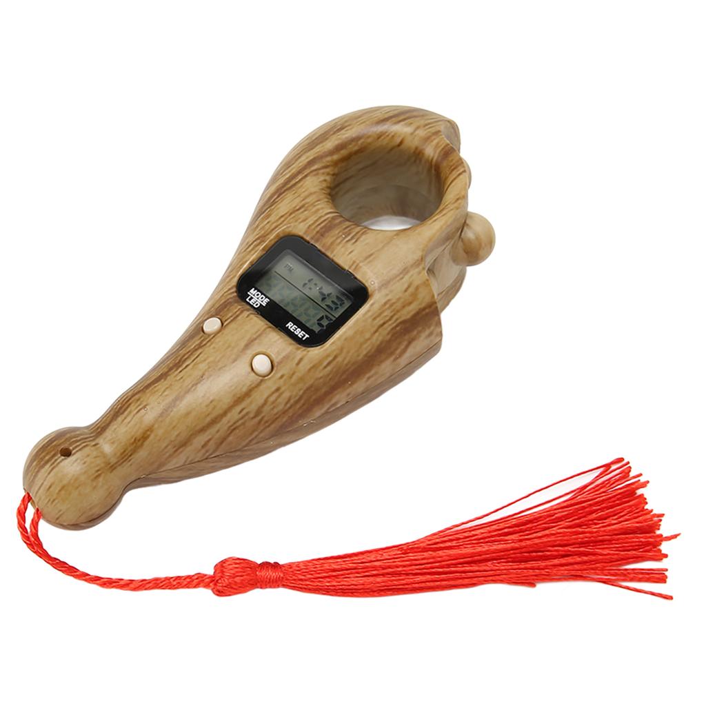 Digital Bds Counter with Tassel LCD Low Noise Resistant Digital Buddha Bds Counter for Meditation Finger Movement