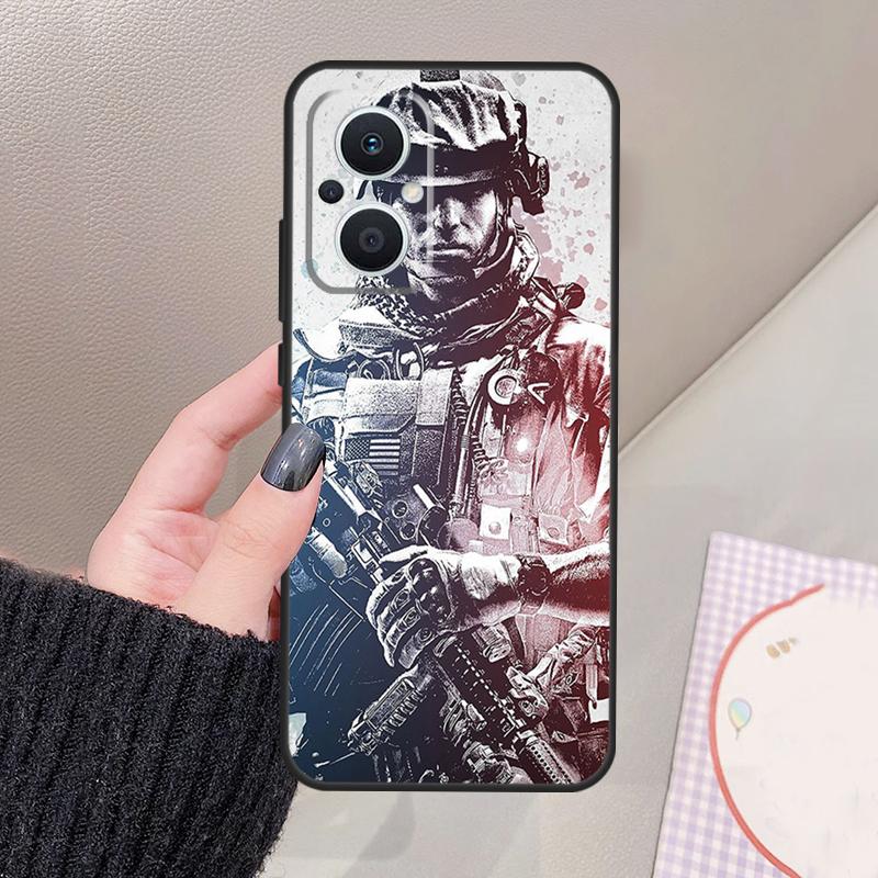 Чехол для телефона Army Soldier Special Forces Funda для OPPO Reno 13 11 12 14 Pro 13F 14F 12F 11F 7 8 Lite OPPO Find X5 X6 X8 X9 Pro