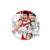 32/44/58 мм Slam Dunk Аниме Эмаль Значок для Рюкзака Одежда Sakuragi Hanamichi Rukawa Kaede Значки Мультяшные Броши Модные Аксессуары