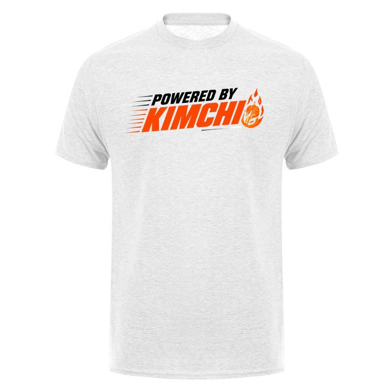 Powered By Kimchi T Shirt Unisex Korean Food Lover Graphic Tee Funny Korea Culture Shirt Spicy Food Casual Short Sleeve Top Da115
