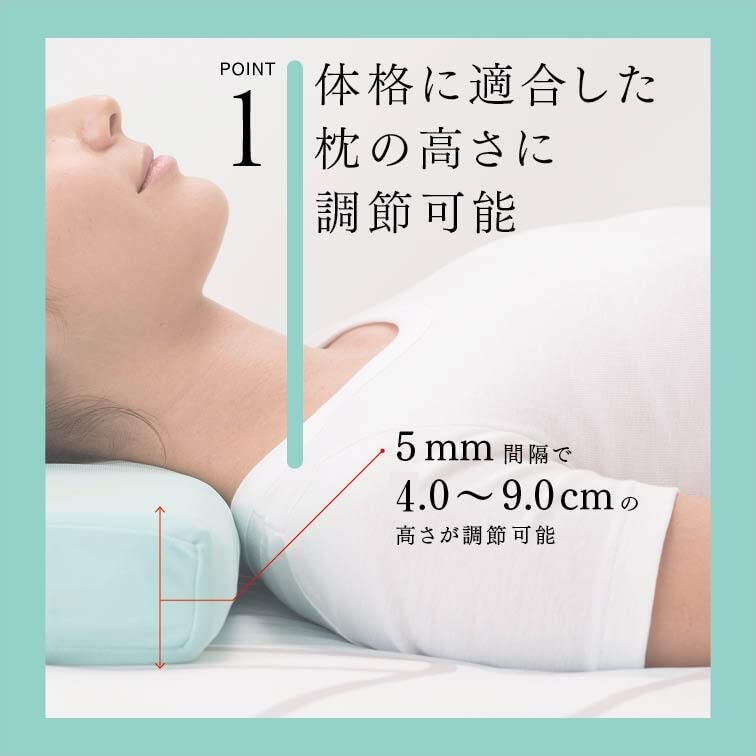 Подушка Yamada Shuori Научно-исследовательский институт Подушка Ортопедическая Подушка 60 x 30 с наволочкой Подушка Sleep Good Высокая упругость Доктор