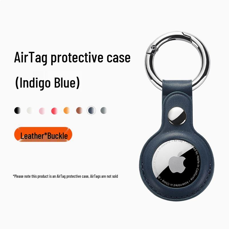 Apple AirTag 2-го поколения Кожаный Защитный Брелок и Чехол для Ошейника Питомца