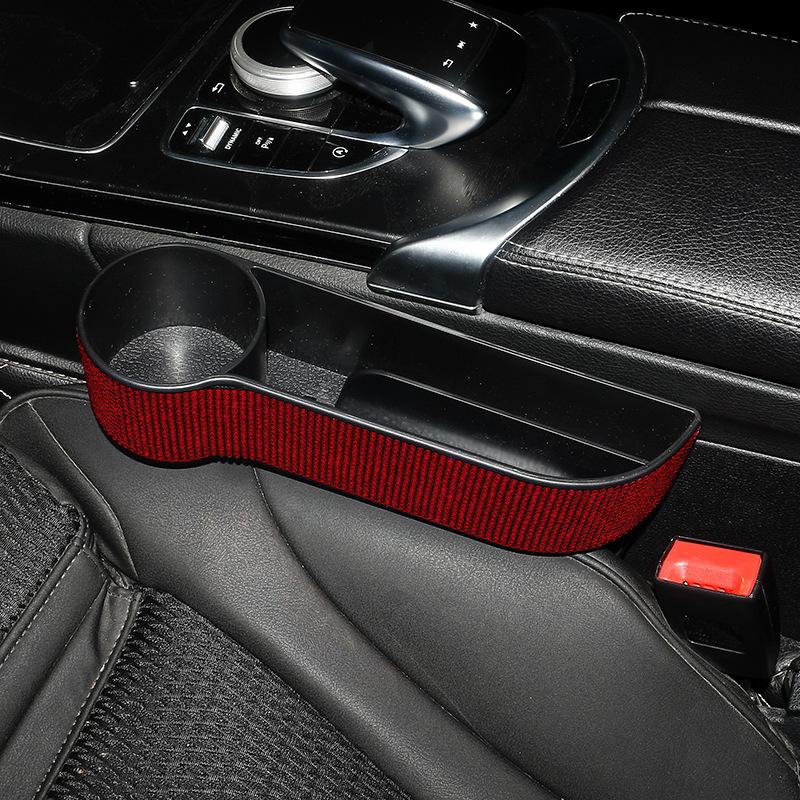 Автомобильное сиденье Gap Crevice Storage Box Crystal Drink Cup Gap Holder Organizer Phone Cup Bottle Holder Bling Car Accessories for Woman