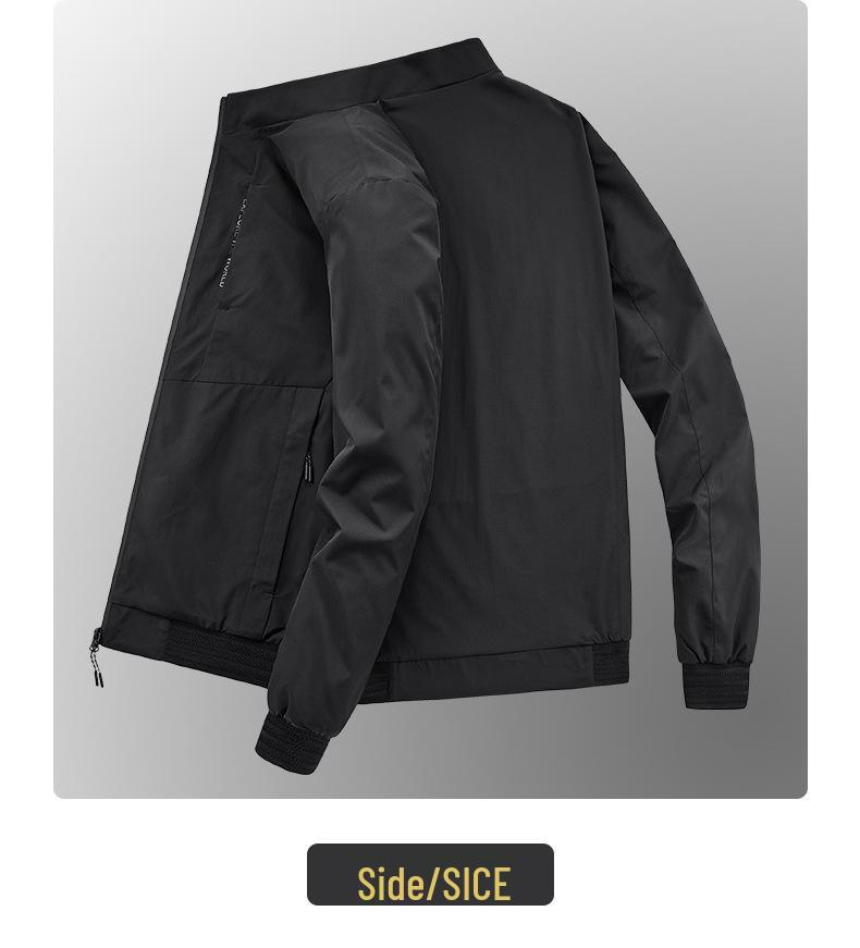 Унисекс Ветрозащитная куртка со стойкой - Высококачественная, универсальная верхняя одежда для осени и весны