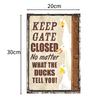 AEE2-Duck Metal Sign Aluminum Vintage Duck Wall Decor For Home Bedroom Bar Restaurant Cafe Club 30X20cm Durable High Guality