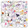 50 Halloween Series White Ghost Stickers Cute Cartoon Festival DIY Decoration Stickers