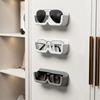 1Pc Wall Mounted Glasses Storage Box Punch-free for Myopia and Sun Wall Display High-end Sunglasses Storage Rack