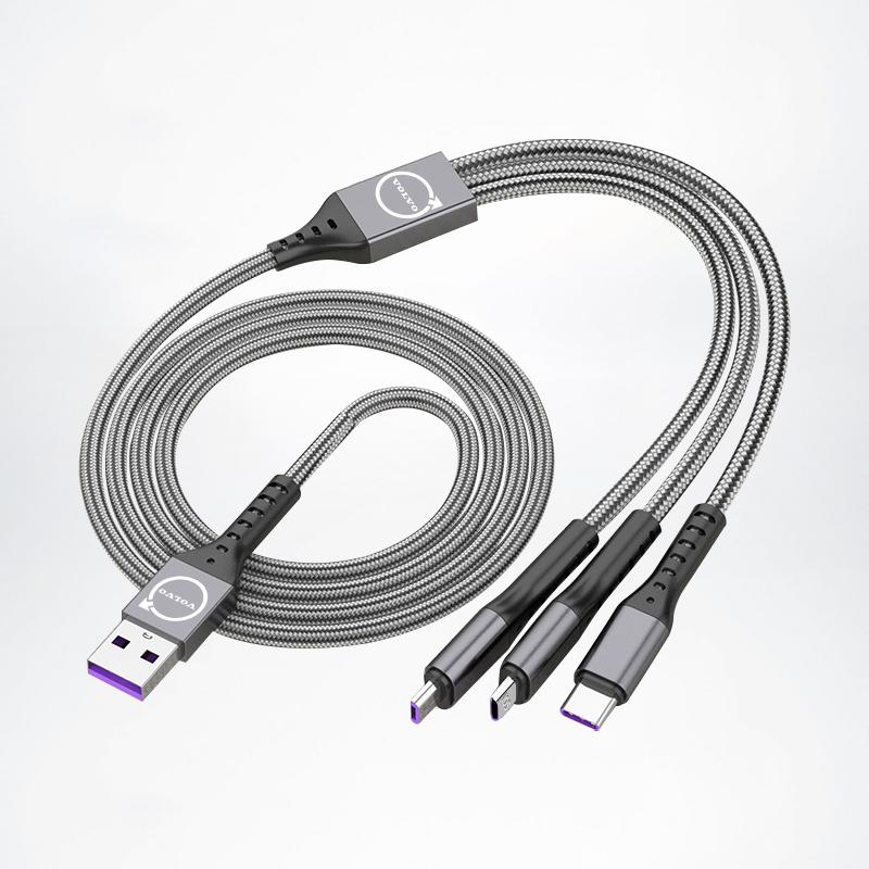 3 In 1 Car Data Cable Type C USB Fast Charging Cables For Volvo XC90 V90 V60 XC60 V40 S80 S60 S90 C40 XC40 V70 XC70 C30 C70 EX90 aoz123