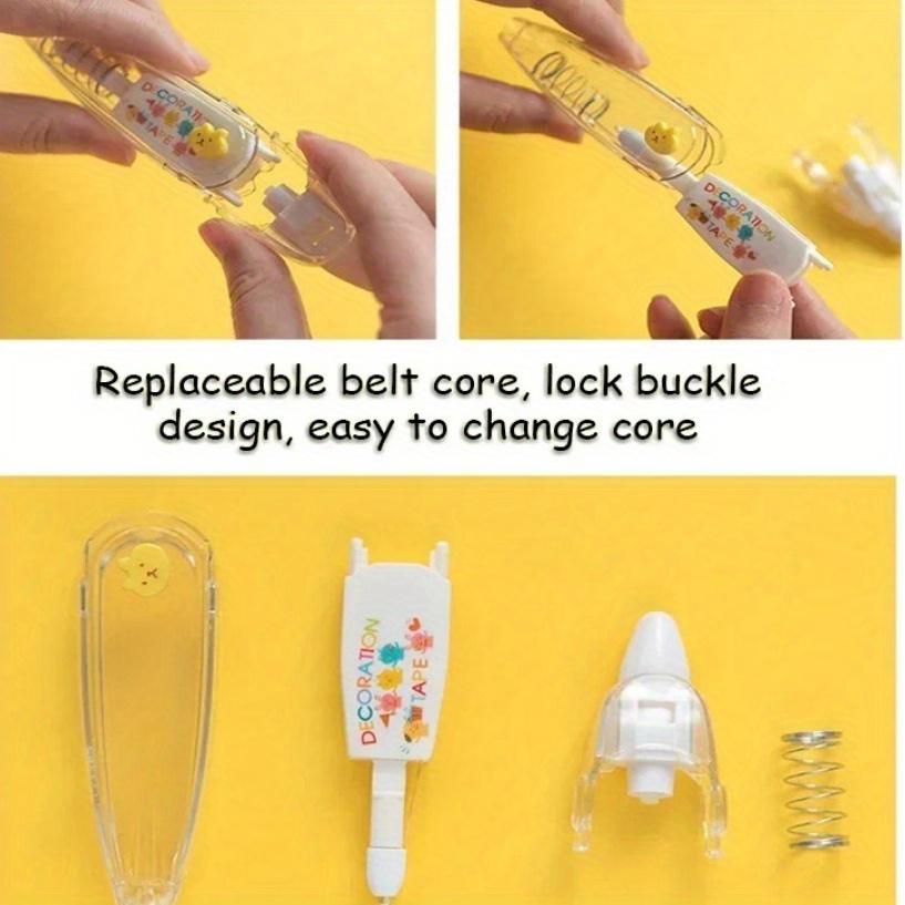 Kawaii корректирующий пояс Kawaii аксессуары для девочек, декоративные наклейки для рук, маркерная ручка, школьные канцелярские принадлежности, офисные принадлежности
