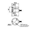High Quality 25mm Inline Load Cell Miniature Tension and Compression Force Transducer Impact Force Measurement Weighing Sensor