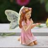 2 шт. Милые шепчущие феи садовые смоляные поделки настольные украшения, сказочные украшения сад газон крыльцо двор наружный декор