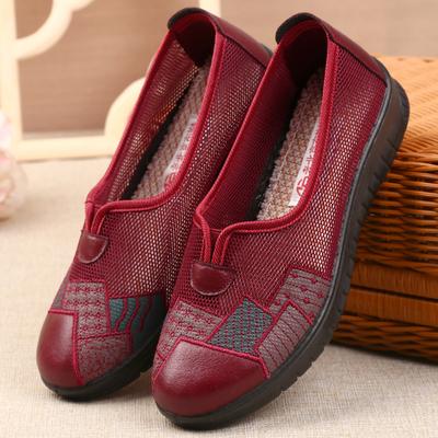 Туфли из перфорированной ткани, плоские и удобные, повседневные женские туфли на одну ногу