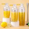 350/500/700/1000ml PC Resin Cocktail Shaker Home Bar Utensil Martini Hand Shaker Cup with Scales Milk Wine Drink Shaker Bar Tool