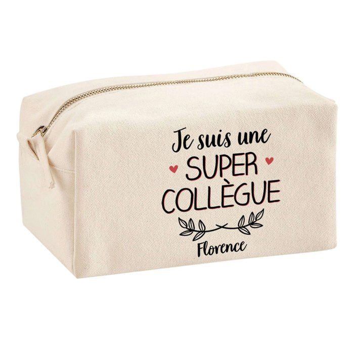 Trousse multifonction Florence Super Collègue Cadeau Anniversaire Noël Idée Personnalisé | Trousse Scolaire Fournitures Bureau