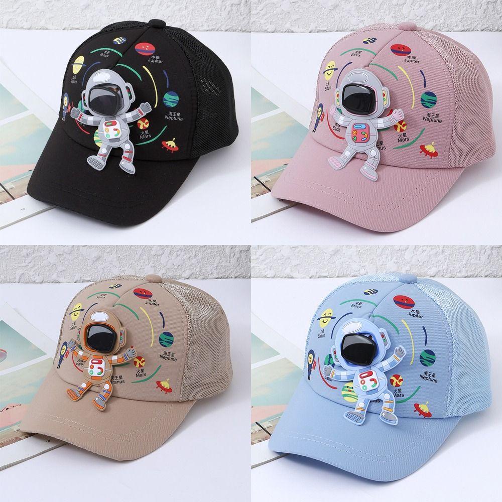 Детская бейсболка с рисунком космонавта и принтом планеты, детские бейсболки, милая шляпа от солнца для мальчиков и девочек