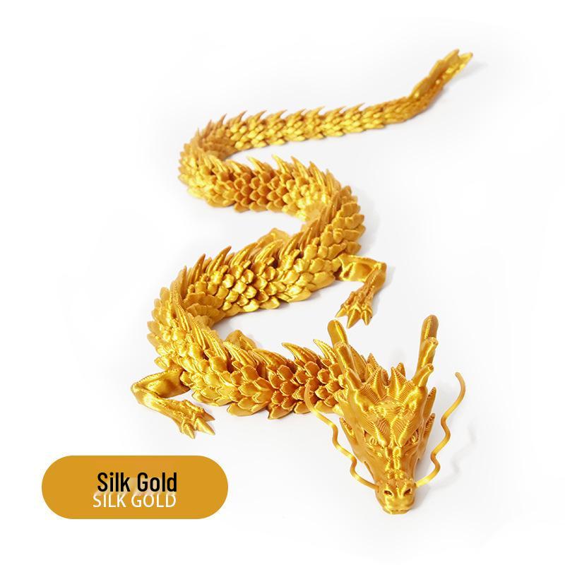 3D-печатное хрустальное китайское дракон настольное украшение игрушка