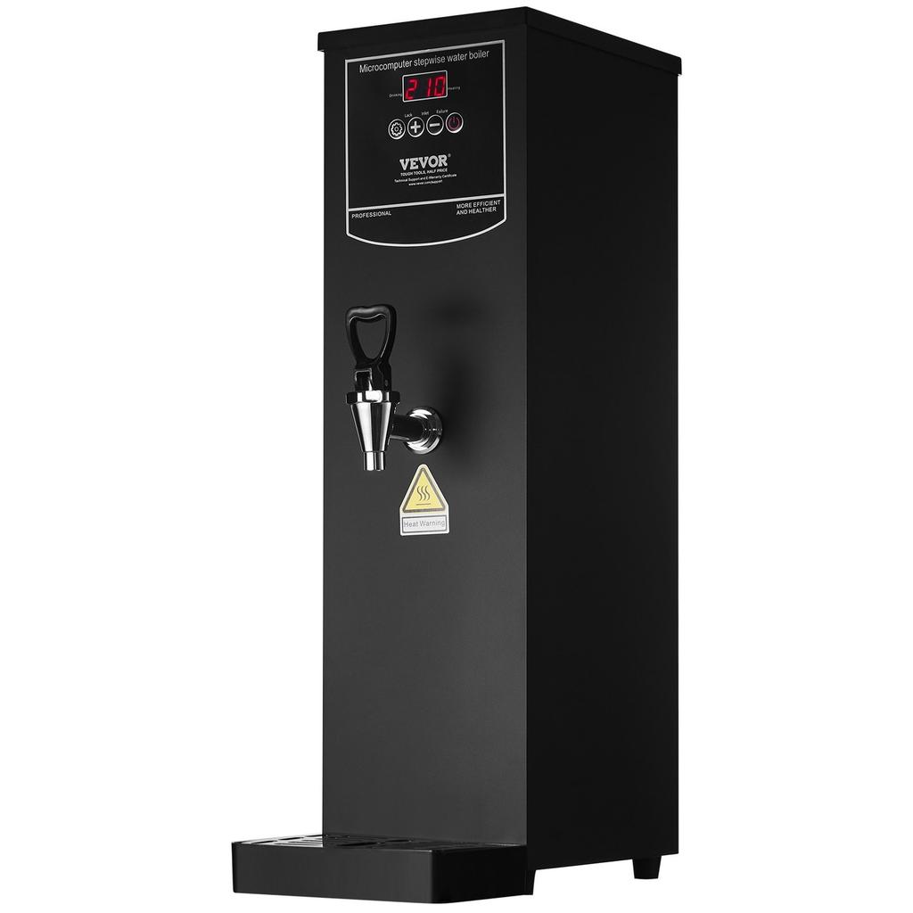 Commercial Water Boiler, Electric Hot Water Dispenser with 316 Stainless Steel Heating Tube, 1500W Step-by-step Fast Heating 50L per Hour Hot Water