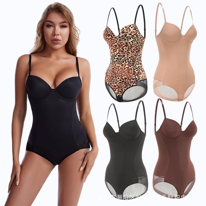 European-American Body Shaping Bodysuit: Plus Size Underwire Bra, Waist & Belly Lifting