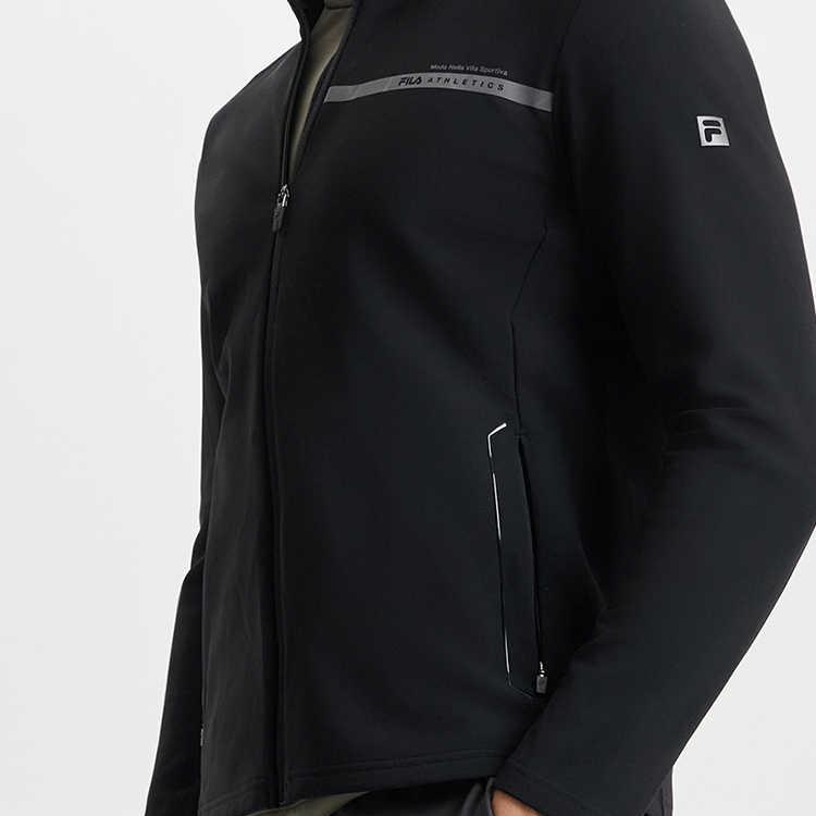 New FILA Fitness Jacket Men's Pitch Black A11M511501F-BK