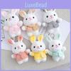Rabbit Cute Keychain Cartoon Plush Key Ring Girls Backpack Decoration Pendant