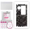 apgo Защитная наклейка для задней и боковых сторон, совместимая с Oppo Find N3 Flip, пленка для полного обертывания, фольга, винил - узор Carbon Black Pixel