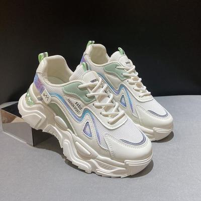 Женские кроссовки 2024 Новые женские туфли на плоской платформе для женщин Обувь Зеленые Повседневные Кроссовки Женские Массивные Спортивные Туфли женские