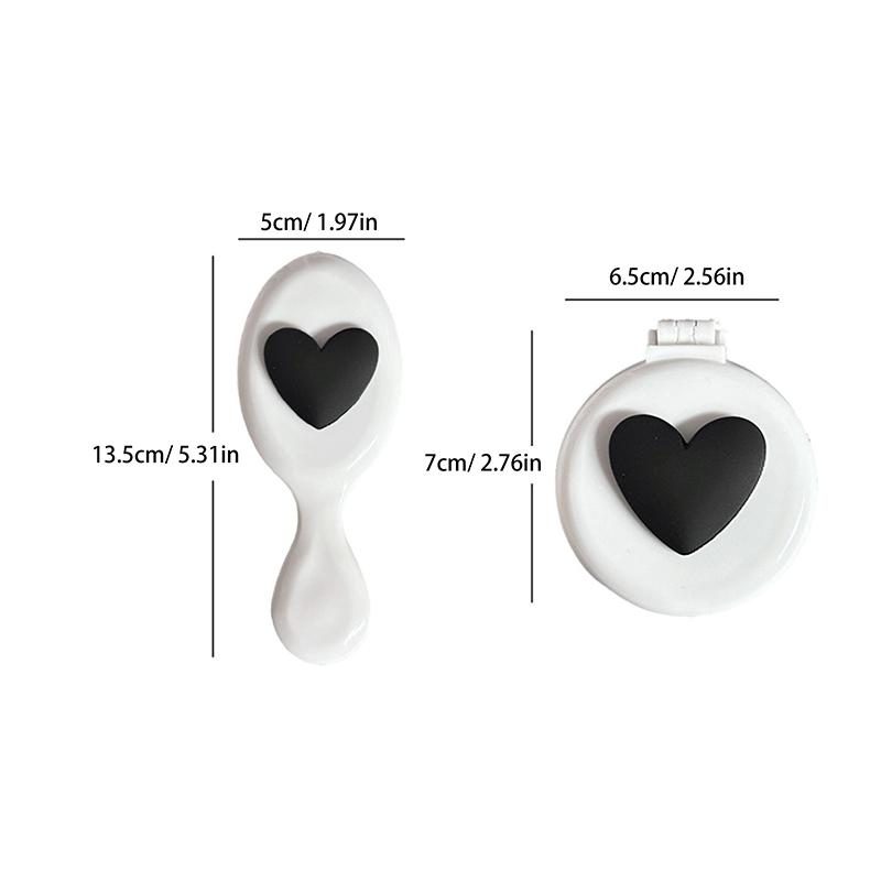 Portable Anti-Static Hair Comb Hair Salon Hairdressing Massage Folding Hair Brush Cute Air Cushion Comb Travel Girl Hair Combs